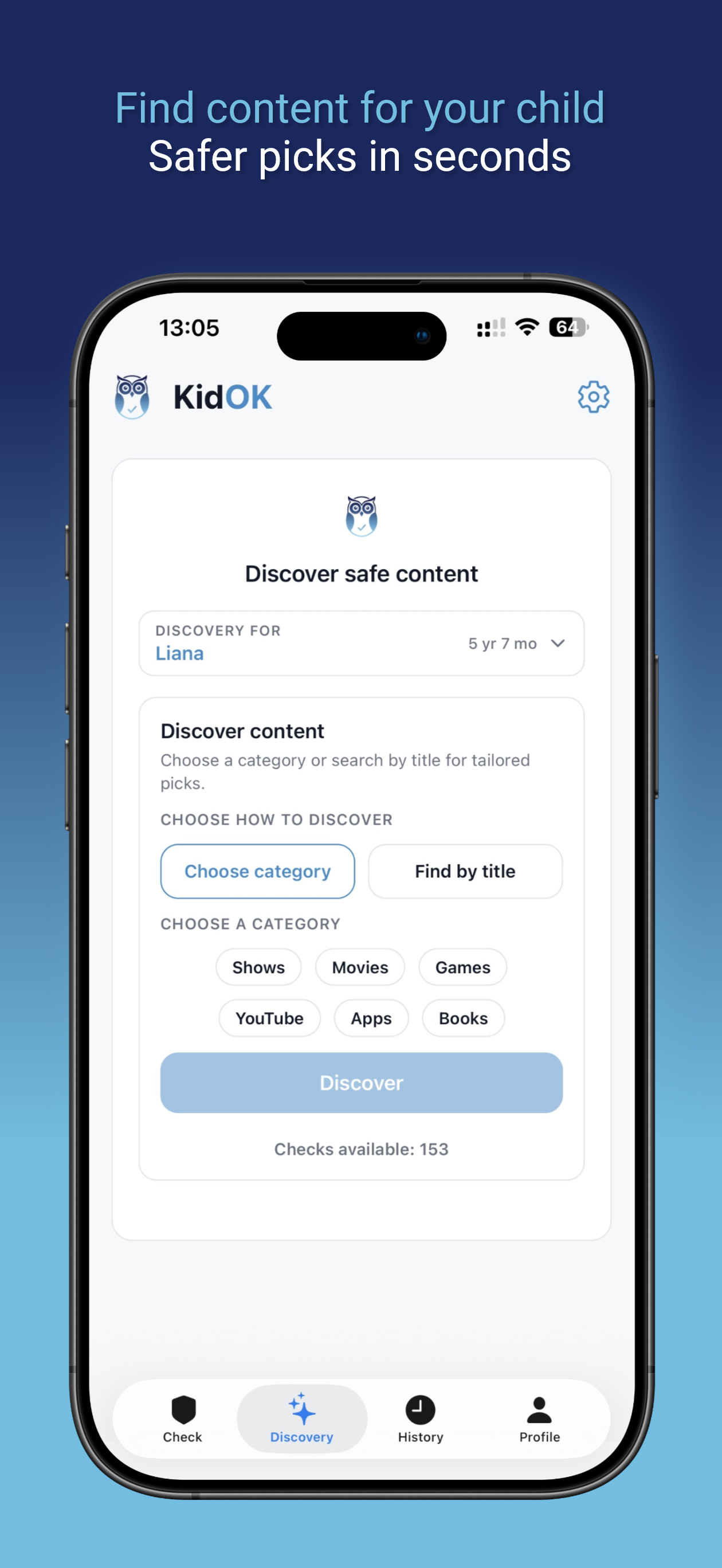 KidOK discovery categories